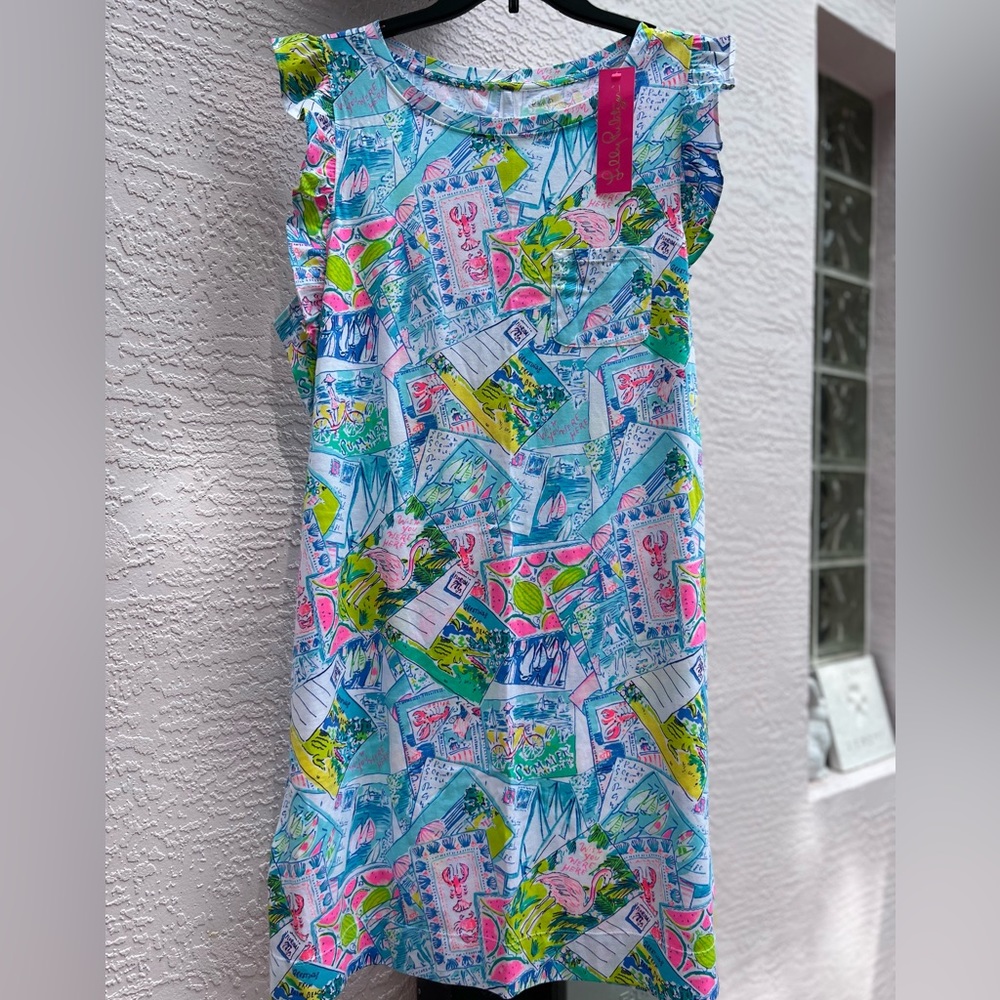Lilly Pulitzer ‘laina dress.’ New with tag size XL ‘Wish you were here.’